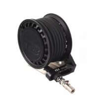 compact, self-retracting air hose